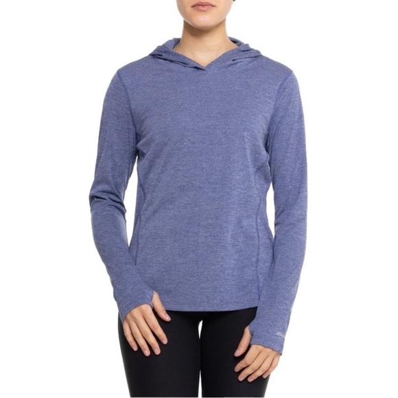 NWT Eddie Bauer Sunscape Hoodie UPF 50 Cobalt Blue Size Medium - Picture 1 of 10